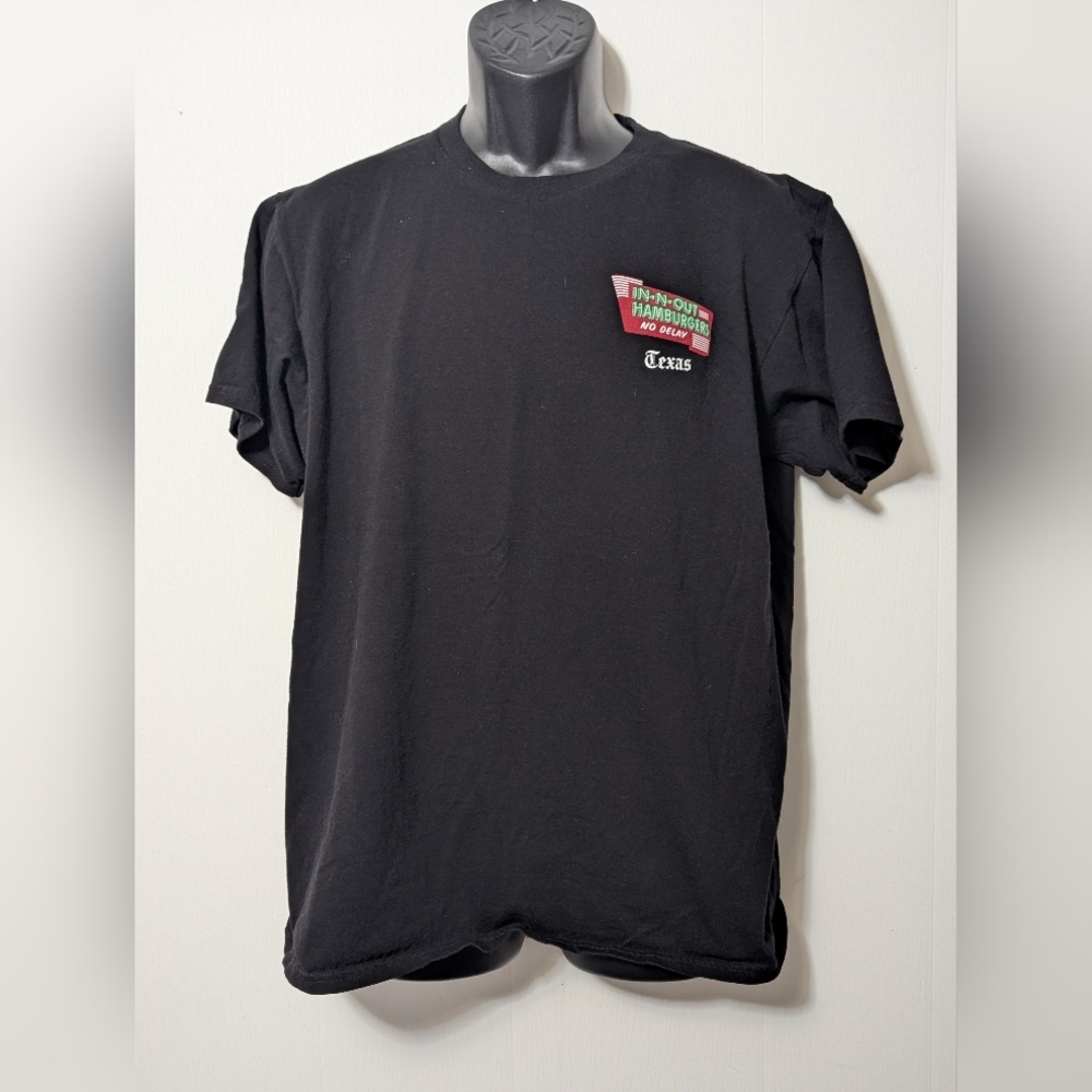 Men's In-N-Out Burger Texas Classic Camaro Black T-Shirt Size Large